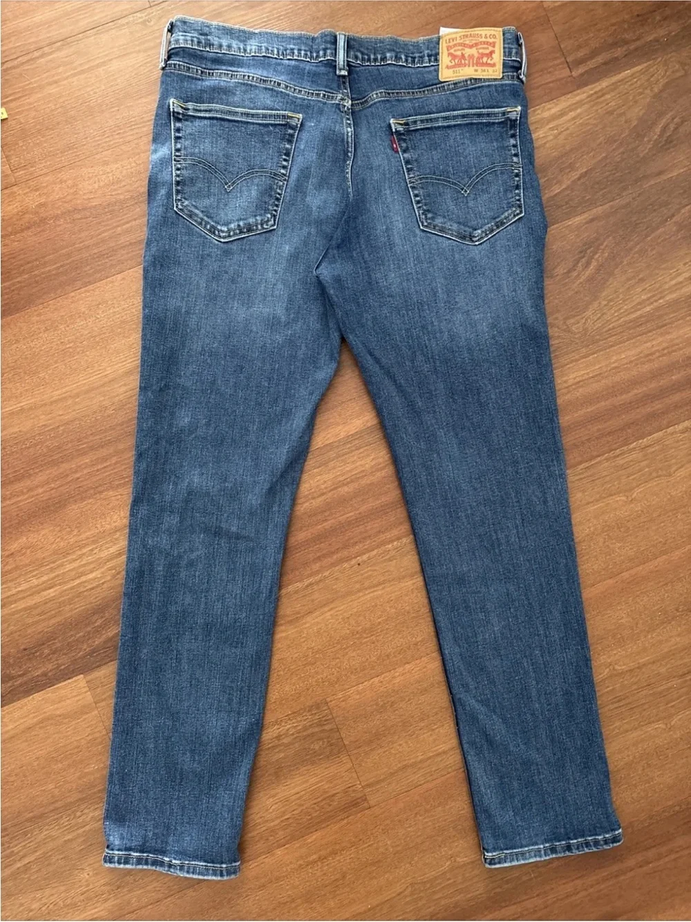 Levi’s 511 Slim Fit Jeans Men’s 36x32 Blue Wash Denim Tapered Casual